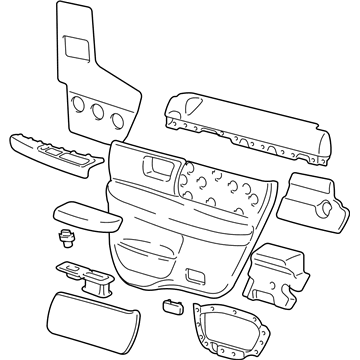 3F1Z-5427406-AAC Ford Panel Assembly - Door Trim Illustration 1 of 1