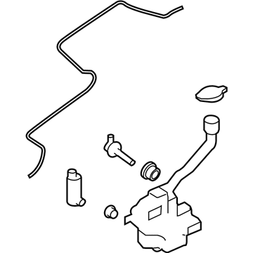 Ford Washer Reservoir - DA8Z-17618-C