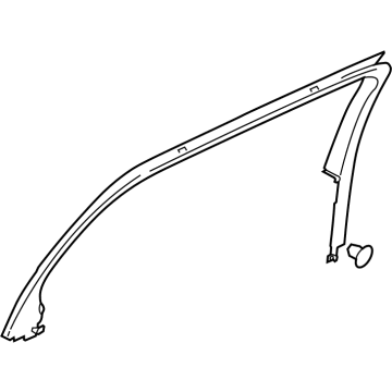 Lincoln Aviator Door Moldings - LC5Z-7800014-AA