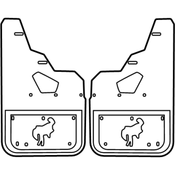 2022 Ford Bronco Mud Flaps - VM2DZ-16A550-C