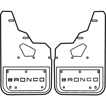 2022 Ford Bronco Mud Flaps - VM2DZ-16A550-E