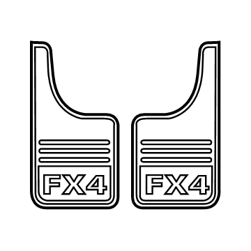 2016 Ford F-150 Mud Flaps - VHL3Z-16A550-E