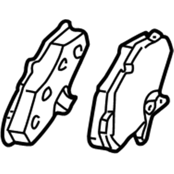 1U2Z-2V200-PA Ford Brake Shoe And Lining Kit Illustration 1 of 1