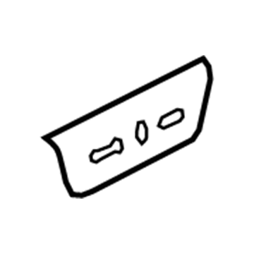 BC3Z-2563259-BA Ford Bezel Illustration 1 of 1