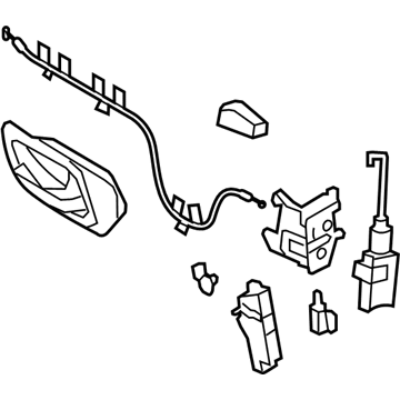 Ford Ranger Door Latch Assembly - 6L5Z-10219A65-BA