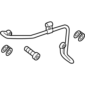 AG9Z-8555-B Ford Water Inlet Hose Illustration 1 of 1