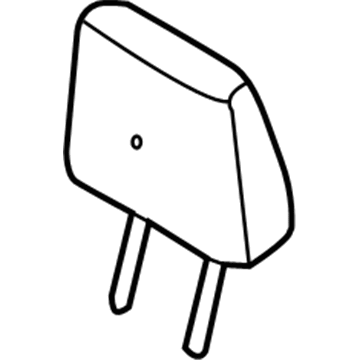 Ford FB5Z-78611A08-EK Headrest - Cover And Pad