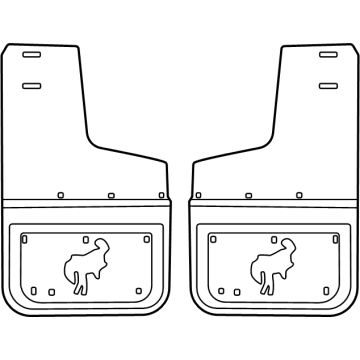 Ford Mud Flaps - VM2DZ-16A550-D