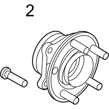 Ford PR3Z-1109-D HUB ASY - WHEEL