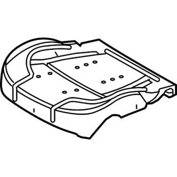 Ford DG1Z-54632A22-E Front Seat Back Cover And Pad