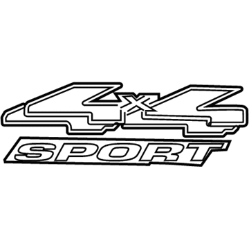 2003 Ford Ranger Emblem - YL5Z-9942528-BAA