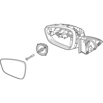 2022 Ford Escape Car Mirror - LJ6Z-17683-DB