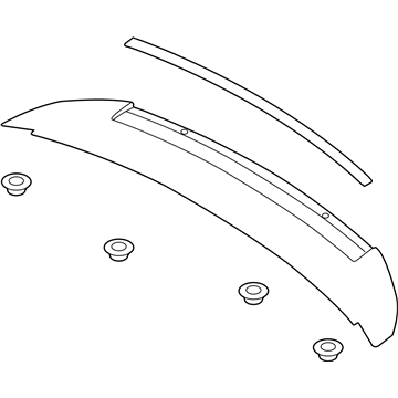 2014 Ford Mustang Spoiler - BR3Z-6344210-BA