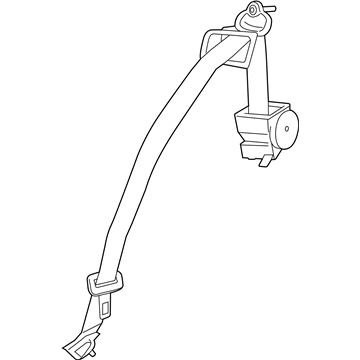 Ford Mustang Seat Belt - JR3Z-76611B69-CC