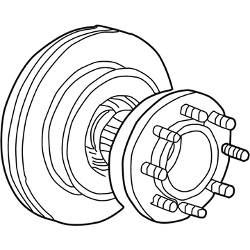 Ford F-550 Super Duty Wheel Hub - 7C3Z-1104-D