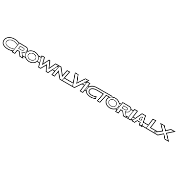 Ford Crown Victoria Emblem - F8AZ-5442528-BA