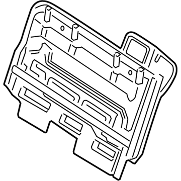 8A2Z-78613A38-AA Ford Rear Seat Back Retaining Frame Illustration 1 of 1