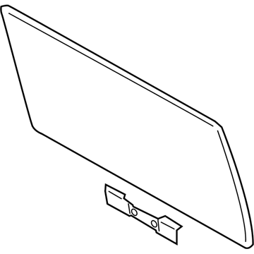 7A2Z-3542006-C Ford Back Glass Window Illustration 1 of 1