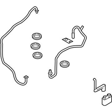 Lincoln Automatic Transmission Oil Cooler Line - F2GZ-7R081-B