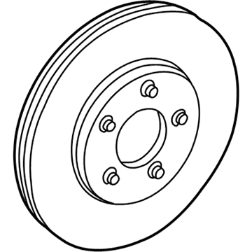 2000 Mercury Sable Brake Disc - YF1Z-1125-AA