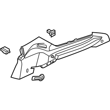Ford CV6Z-5846809-AB Support - Rear Package Tray Trim