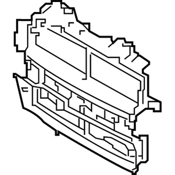 JB5Z-8B455-A Ford Radiator Grille Bracket Illustration 1 of 1