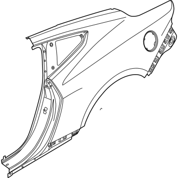 Ford PR3Z-6327841-A PANEL - BODY SIDE - REAR