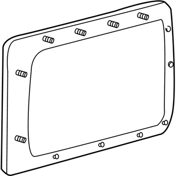 F75Z-7829701-FC Ford Quarter Window Glass Illustration 1 of 1