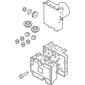 Ford ABS Pump And Motor Assembly - MB3Z-2B373-C