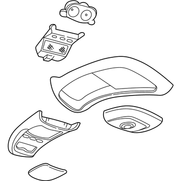 XL2Z78519A70BAD Ford Console Illustration 1 of 1