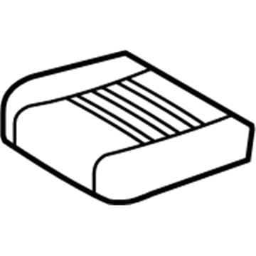 Ford 8C3Z-2663805-DB Rear Seat Cushion Cover Assembly