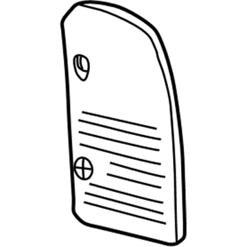 5C7Z-7831560-AAA Ford Stowage Box Door Assembly Illustration 1 of 1