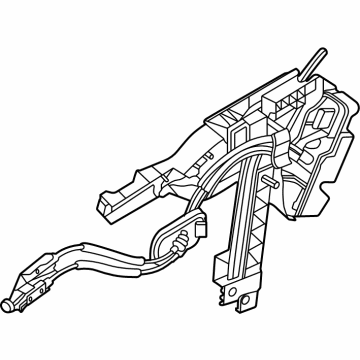 Ford Rear Passenger Door Handle Latch - LJ6Z-78264A27-L