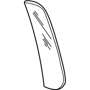 F1TZ-7825380-A Ford Glass - Door Vent Window - Fixed Illustration 1 of 1