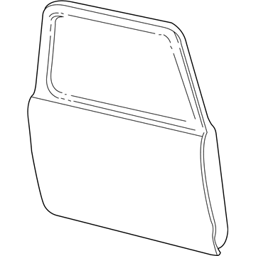 F67Z9820124AA Ford Door Assembly Front Illustration 1 of 1
