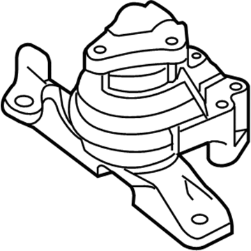 DG1Z-6038-A Ford Engine Front Support Bracket Illustration 1 of 1
