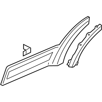 2005 Ford Escape Door Moldings - 3L8Z-78101A04-AAA