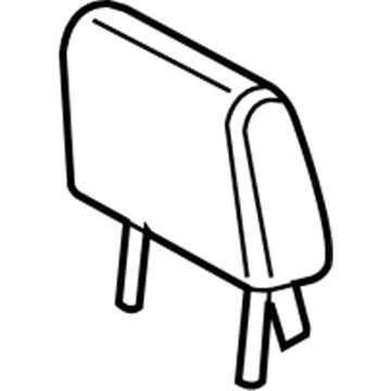Ford 6L2Z-78611A08-GAB Head Rest Assembly