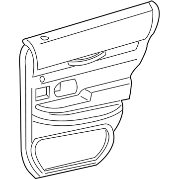 Ford XW3Z-5427407-BAB Panel Assembly - Door Trim