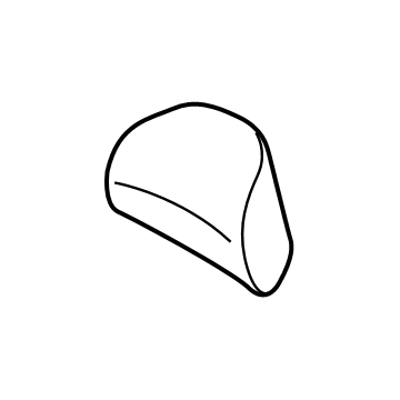 Ford FL3Z-18610A62-AA Cover - Headrest - Roll Type