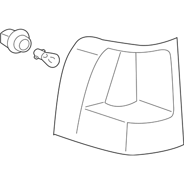 F85Z-13404-AD Ford Rear Lamp Assembly Stop And Flasher Illustration 1 of 1