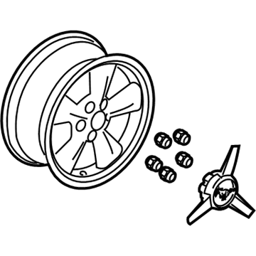 2006 Ford Mustang Spare Wheel - 5R3Z-1007-AA
