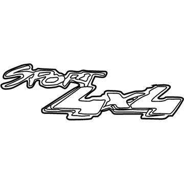 Ford XL3Z-9925622-DBA Name Plate
