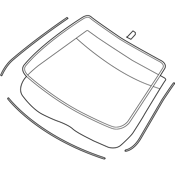 Lincoln Zephyr Windshield - 6H6Z-5403100-B