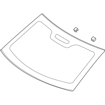 Ford 8A5Z-5442006-A Glass - Back Window