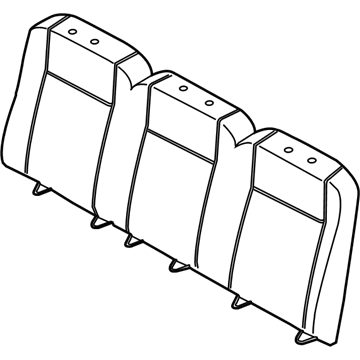 Ford HK4Z-9966600-MC Rear Seat Back Cover Assembly