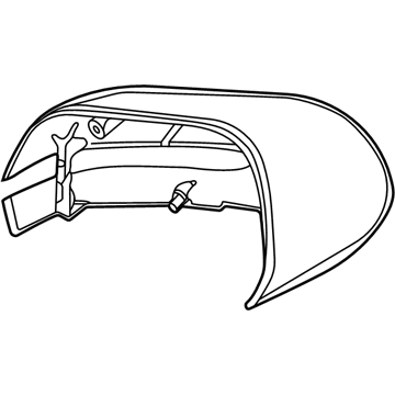 Lincoln Aviator Mirror Cover - LC5Z-17D742-CD