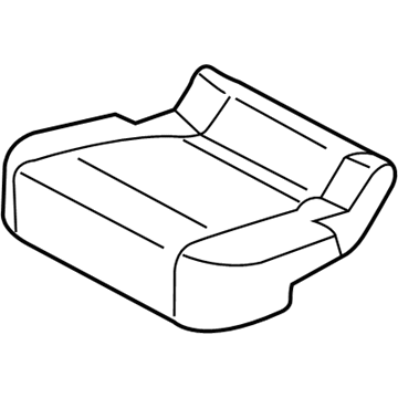Ford JL3Z-1663804-AA Rear Seat Cushion Cover Assembly