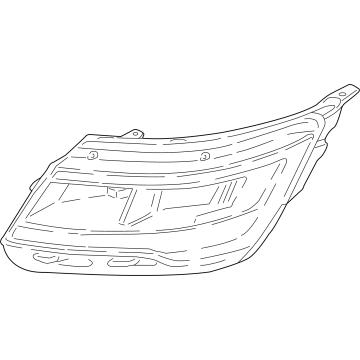 Ford Explorer Headlight - MB5Z-13008-AT