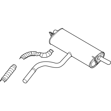 Ford Muffler - LX6Z-5A289-BGD